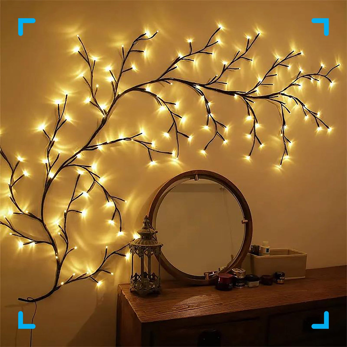 Willow Tree Branch Light Wall Rattan