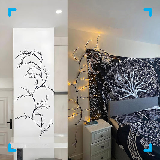 Willow Tree Branch Light Wall Rattan