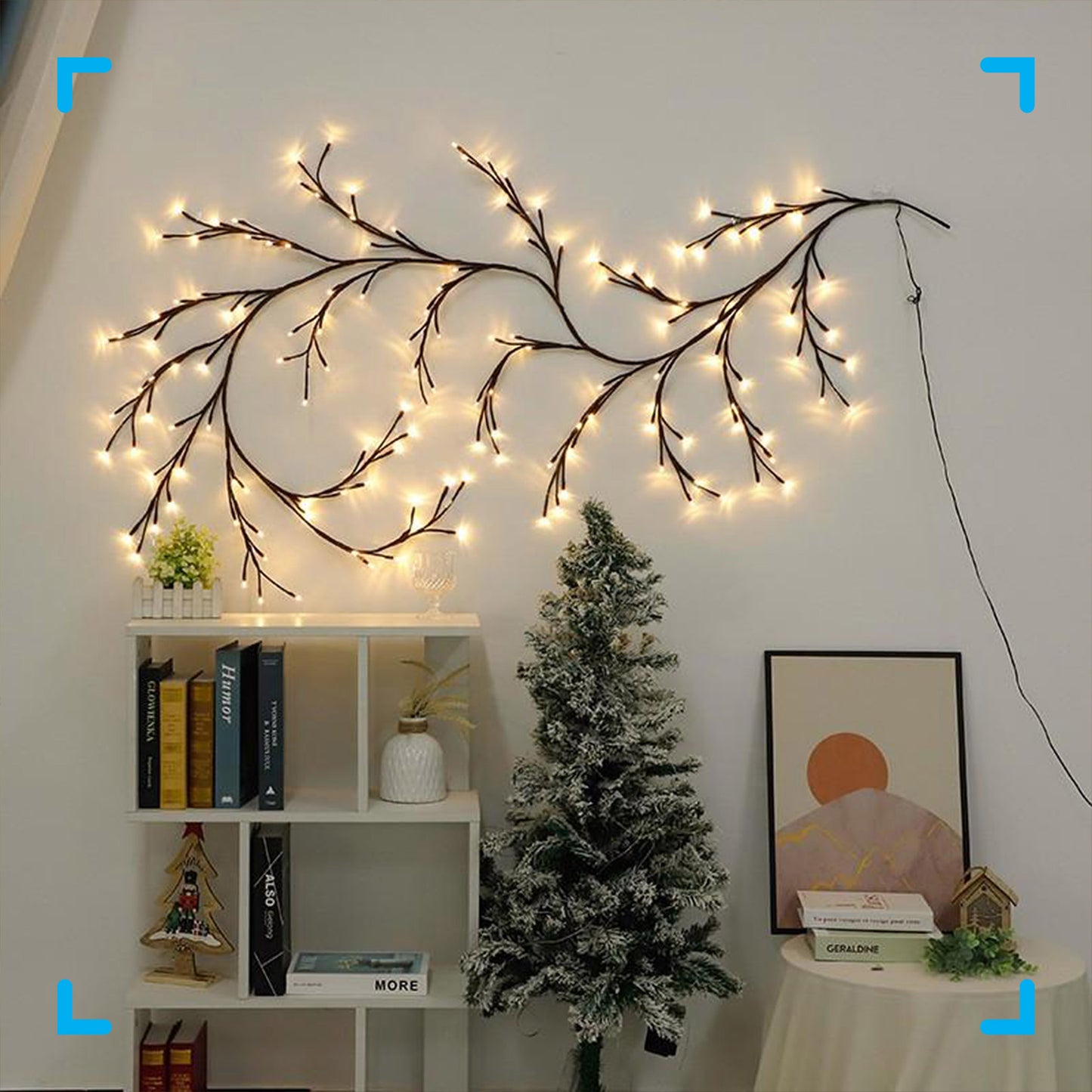 Willow Tree Branch Light Wall Rattan