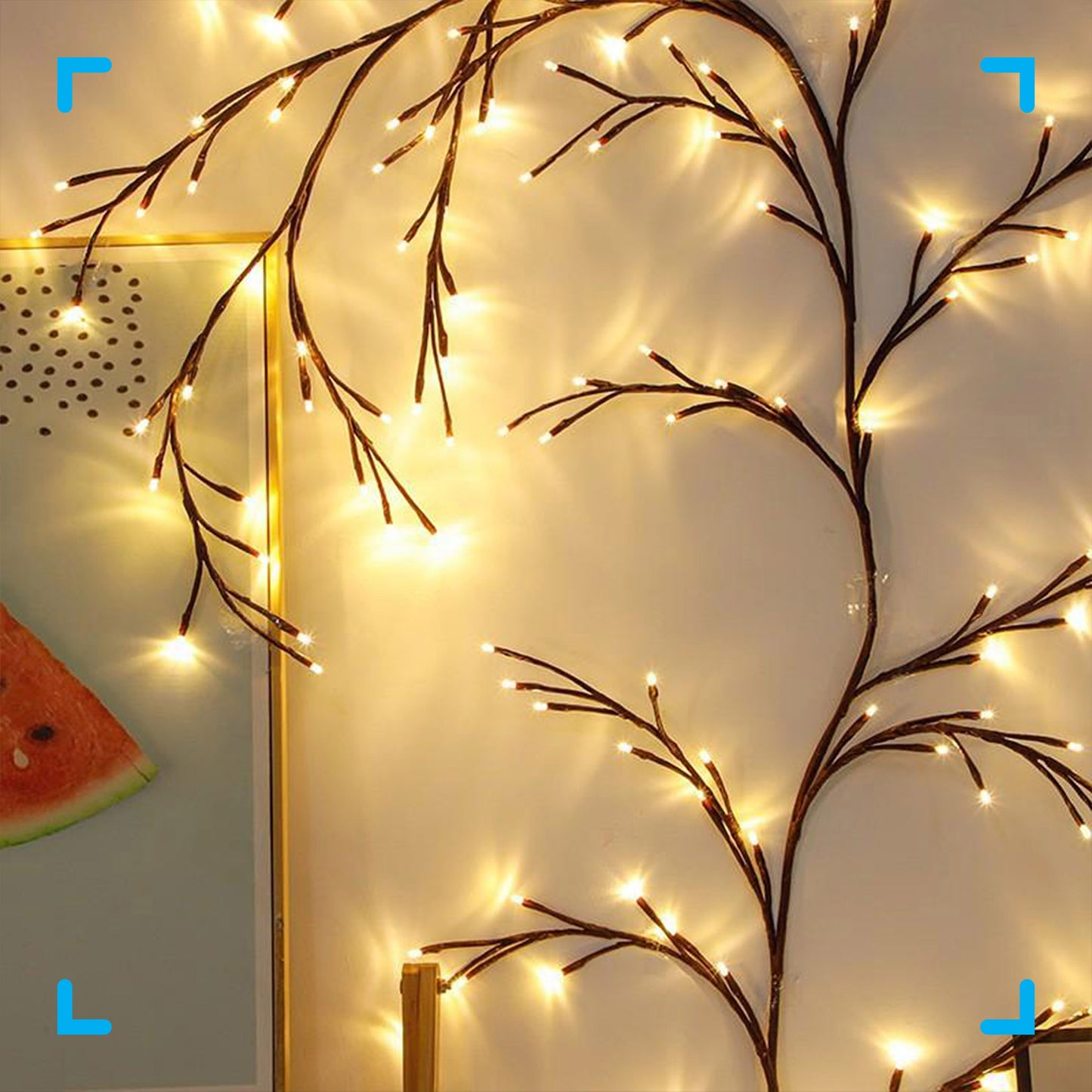 Willow Tree Branch Light Wall Rattan
