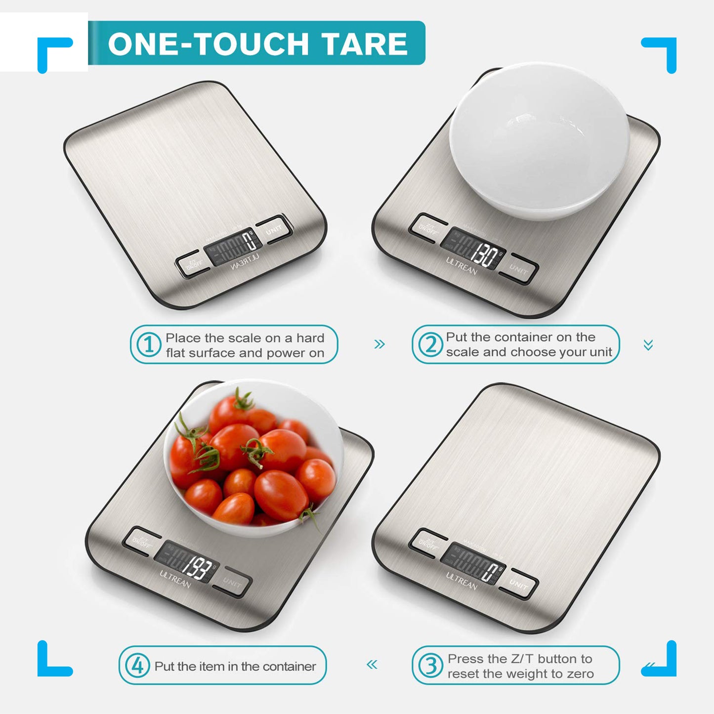 Electronic Kitchen Scales Scale LED Display 5kg/1g