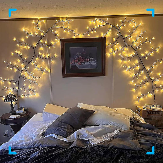 Willow Tree Branch Light Wall Rattan